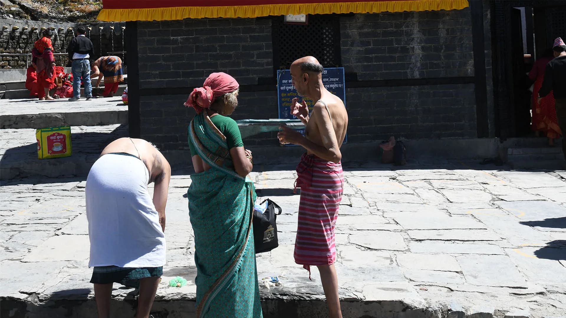 Indian pilgrims at Muktinath Temple, Nepal
